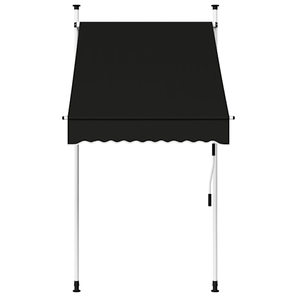 vidaXL Markis manuellt infällbar 100 cm antracit Antracit