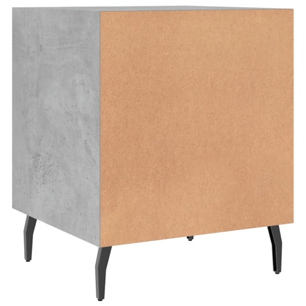 vidaXL Sängbord betonggrå 40x40x50 cm konstruerat trä Grå