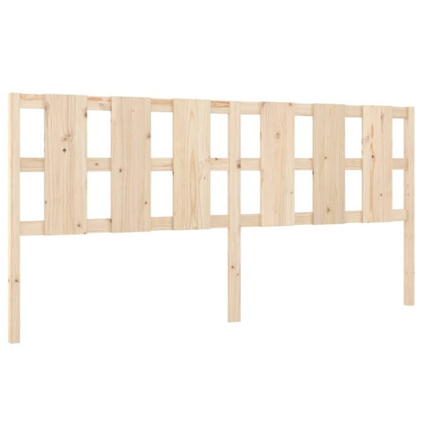 vidaXL Sänggavel 205,5x4x100 cm massiv furu Brun