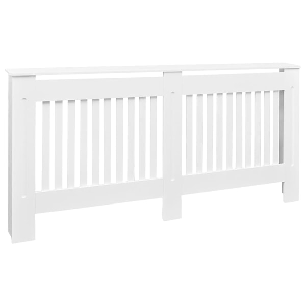 vidaXL Elementskydd vit MDF 172 cm Vit