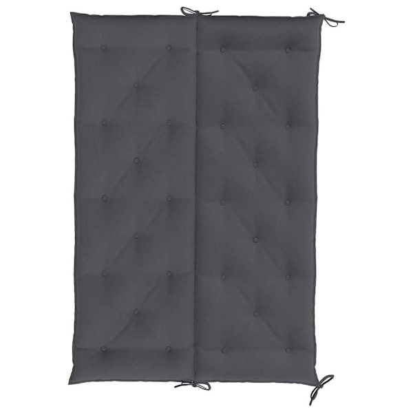 vidaXL Bänkdyna för trädgården antracit 150x(50+50)x7 cm oxfordtyg Antracit