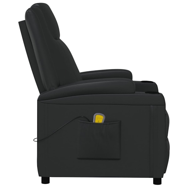 vidaXL Massagefåtölj svart konstläder Svart