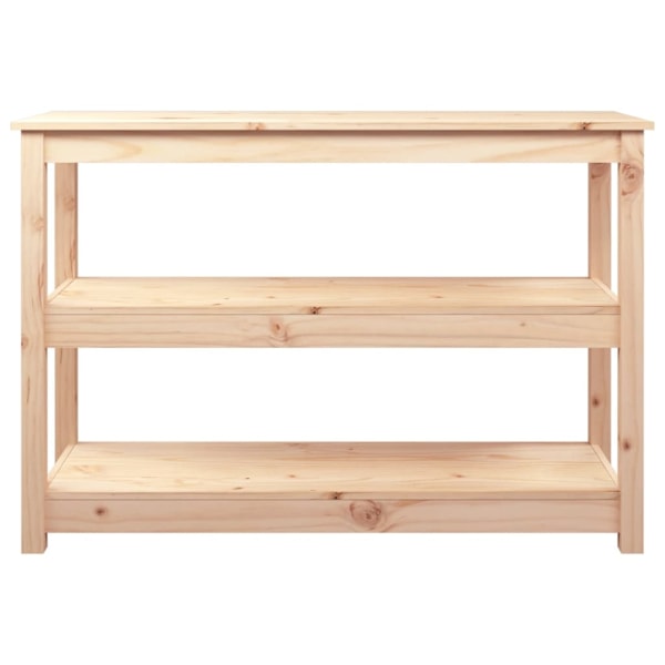 vidaXL Konsolbord 110x40x74 cm massiv furu Brun