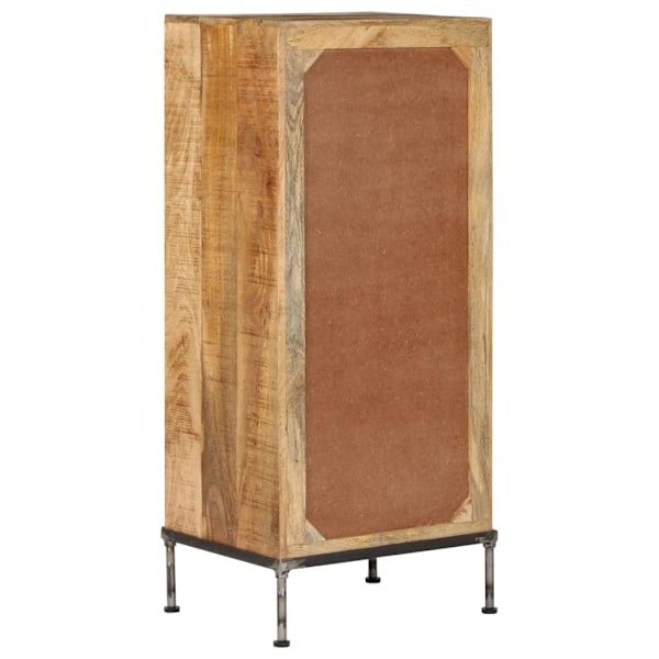 vidaXL Byrå 45x35x106 cm massivt mangoträ Brun