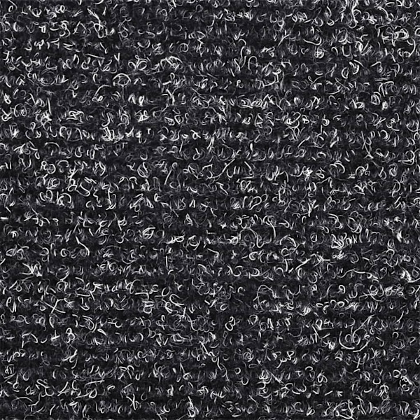 vidaXL Trappstegsmattor självhäftande 5 st mörkgrå 56x17x3 cm brodyr grå
