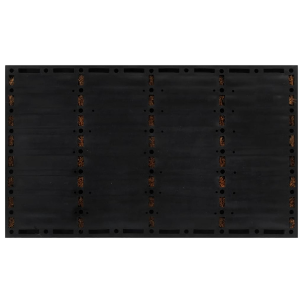 vidaXL Dörrmatta rektangulär 45x75 cm gummi och kokos Brun