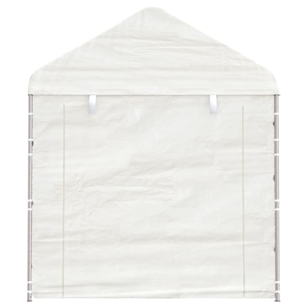 vidaXL Paviljong med tak vit 2,28x2,23x2,69 m polyeten Vit