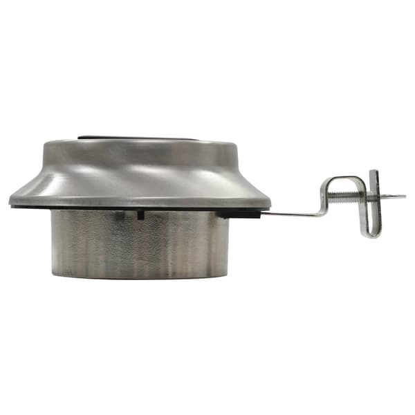 vidaXL Sollampa LED set 6 st rund 12 cm vit Silver