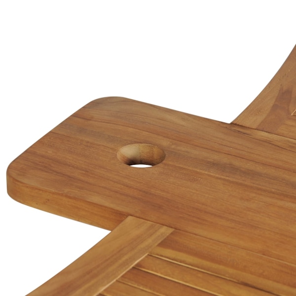 vidaXL Hopfällbart barbord 155x53x105 cm massivt teakträ Brun