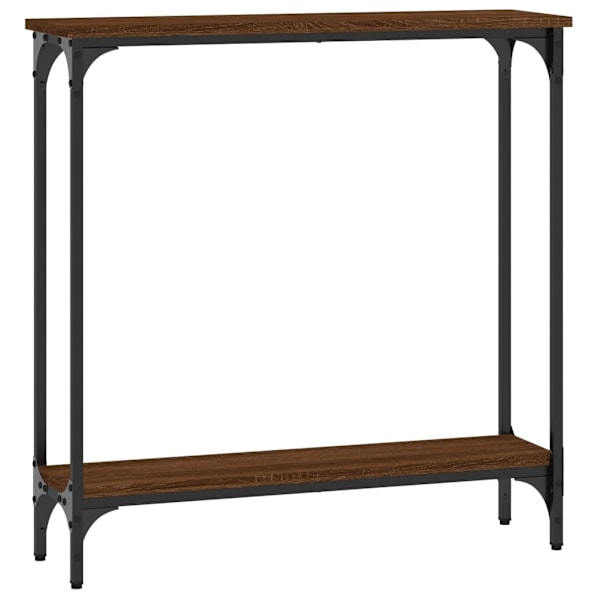 vidaXL Avlastningsbord brun ek 75x22,5x75 cm konstruerat trä Brun
