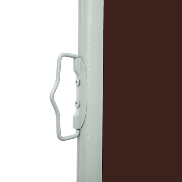 vidaXL Infällbar sidomarkis 160x600 cm brun Brun