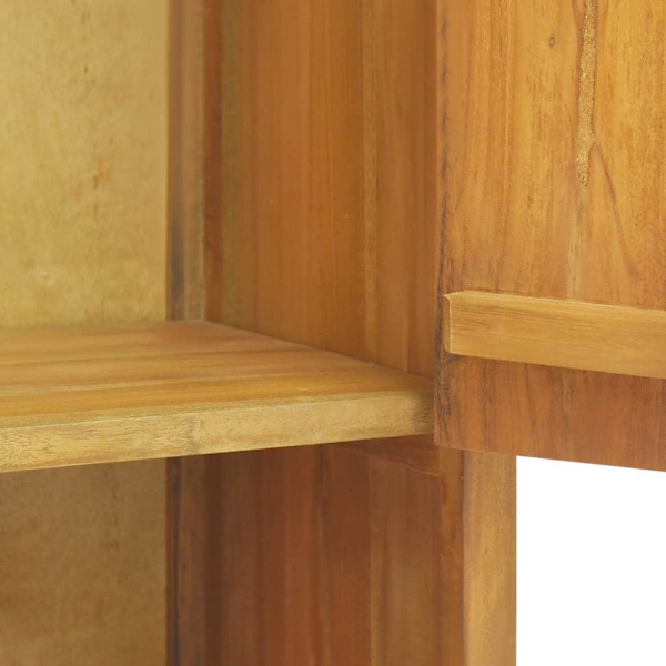 vidaXL Väggmonterat badrumsskåp 45x30x70 cm massiv teak Brun