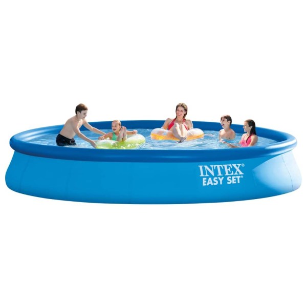 INTEX Pool Easy Set med filtersystem 457x84 cm Blå