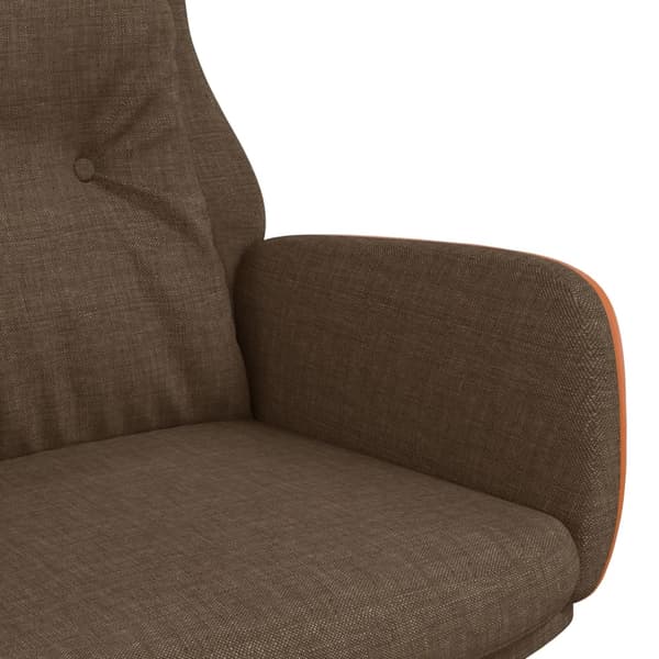 vidaXL Vilstol brun tyg och PVC Brun
