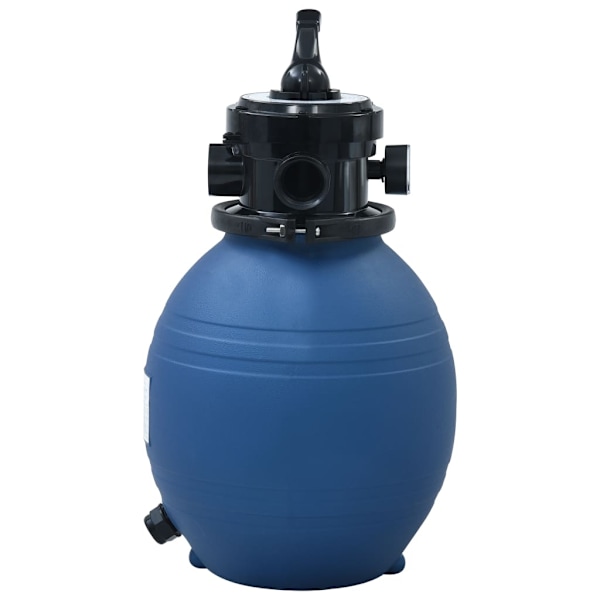vidaXL Sandfilter och 4-vägsventil blå 300 mm Blå