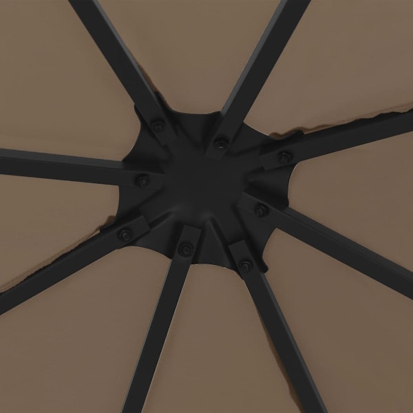 vidaXL Paviljong 3x3 m taupe Taupe
