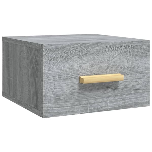 vidaXL Väggmonterade sängbord grå sonoma 35x35x20 cm Grå