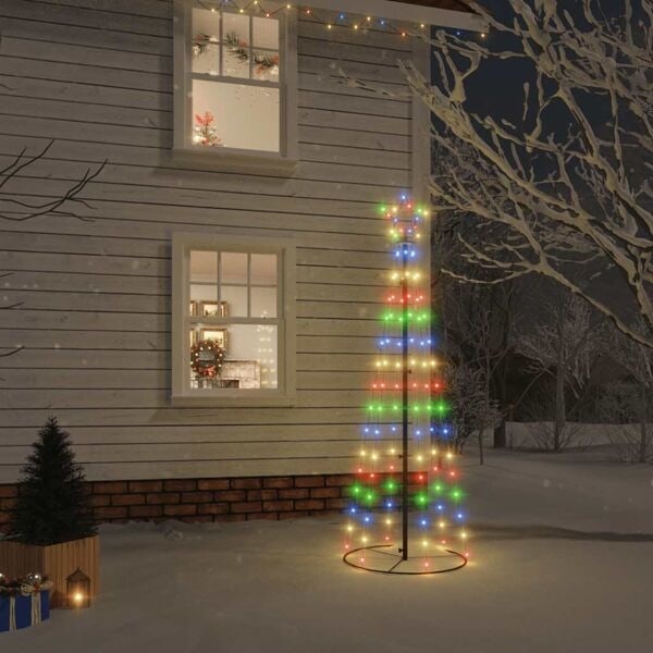 vidaXL Julgranskon färgglad 108 LEDs 70x180 cm Flerfärgsdesign