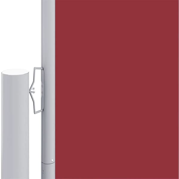 vidaXL Infällbar sidomarkis röd 180x1200 cm Röd