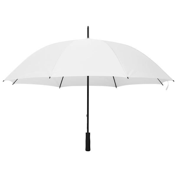 vidaXL Paraply vit 130cm Vit