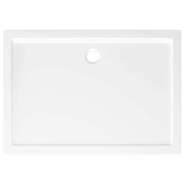 vidaXL Duschkar rektangulärt ABS vit 70x100 cm Vit