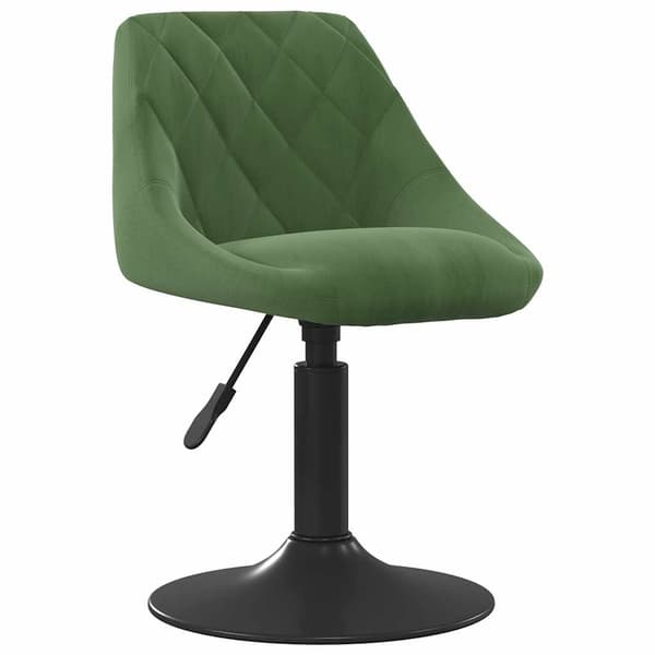 vidaXL Barstol mörkgrön sammet Grön