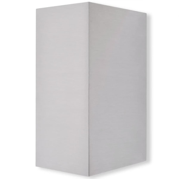 vidaXL Up- and Downlight utevägglampor 2 st Silver