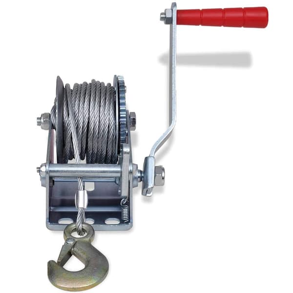 vidaXL Handvinsch 363 kg Silver