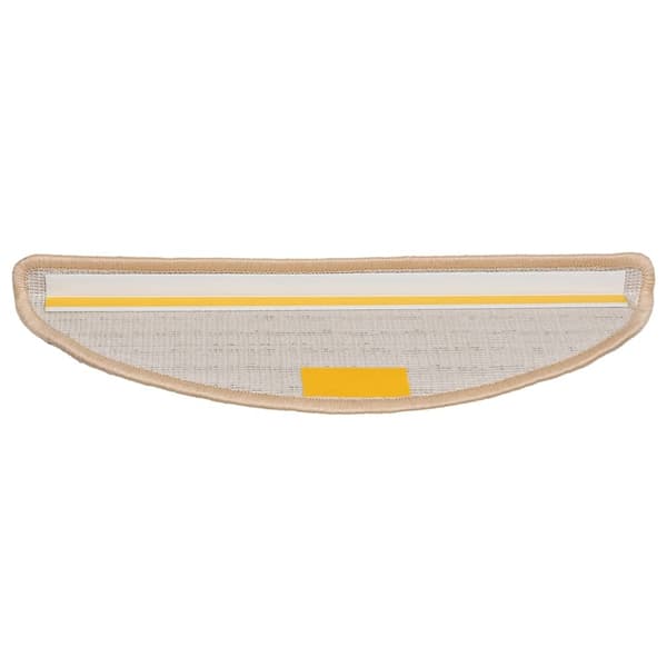 vidaXL Trappstegsmattor 10 st 56x17x3 cm gräddvit Kräm