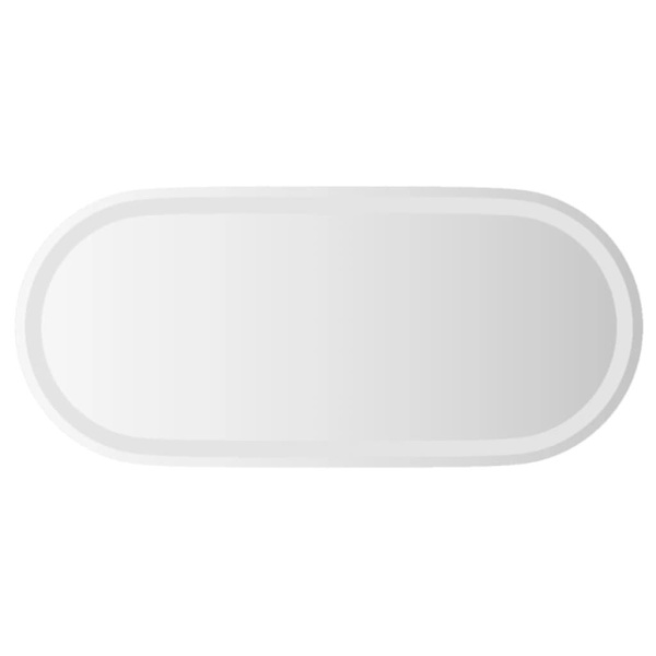 vidaXL Badrumsspegel LED 80x35 cm oval Transparent