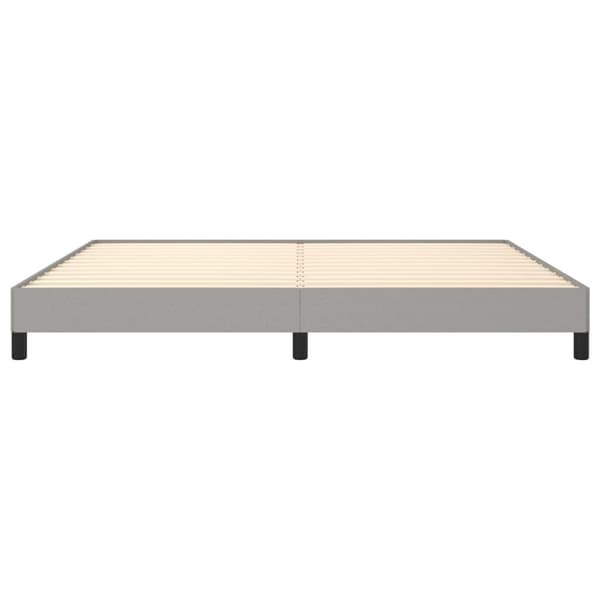 vidaXL Sängram ljusgrå 200x200 cm tyg Grå