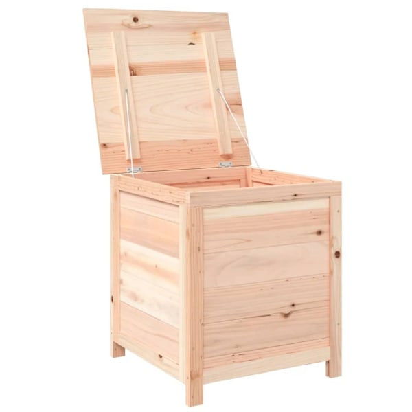 vidaXL Dynbox för trädgården 50x50x56 cm massivt granträ Brun