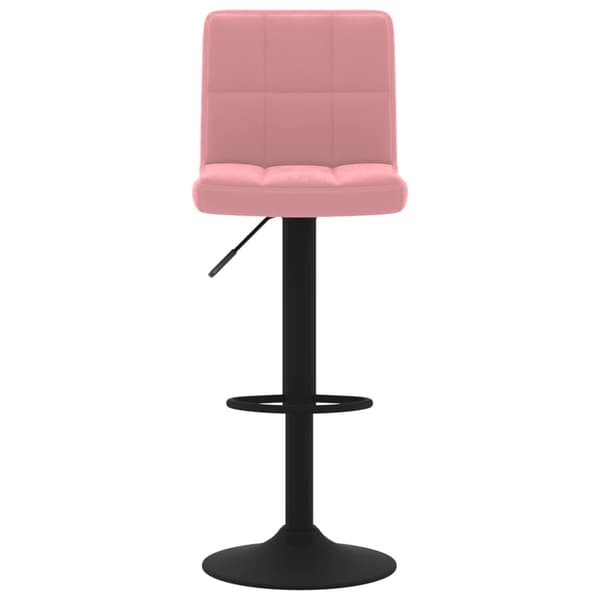vidaXL Barstol rosa sammet Rosa