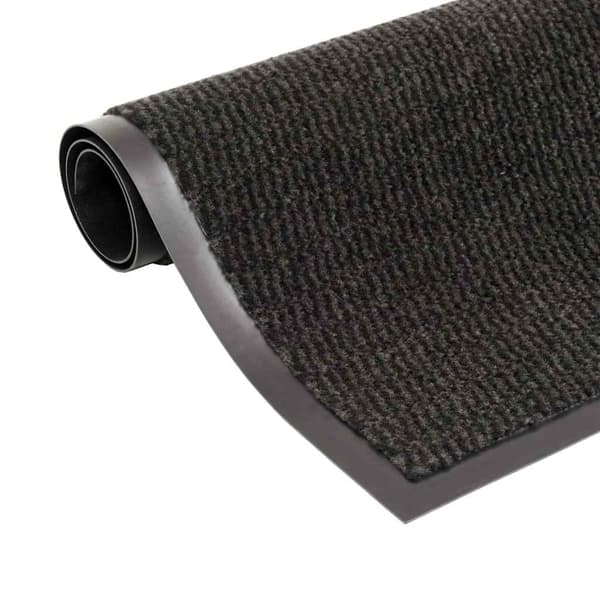 vidaXL Dörrmatta rektangulär tuftad svart 80x120 cm Svart
