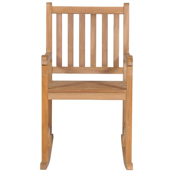 vidaXL Gungstol i massiv teak Brun