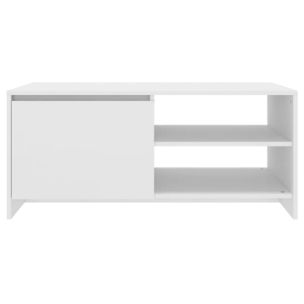 vidaXL Soffbord vit 102x50x45 cm konstruerat trä Vit