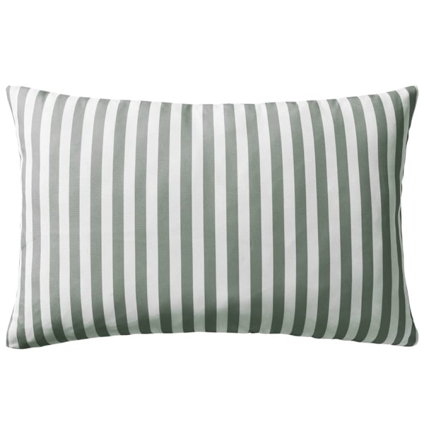 vidaXL Prydnadskuddar för trädgården 2 st 60x40 cm randiga grå grå