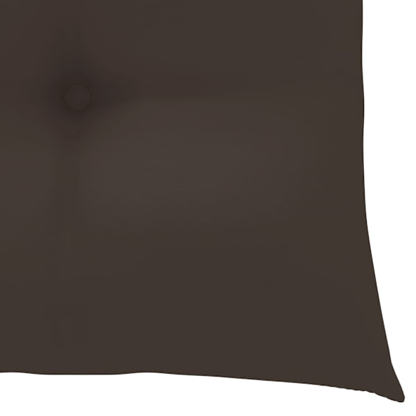 vidaXL Trädgårdsstolar med taupe dynor 4 st massiv teak Taupe