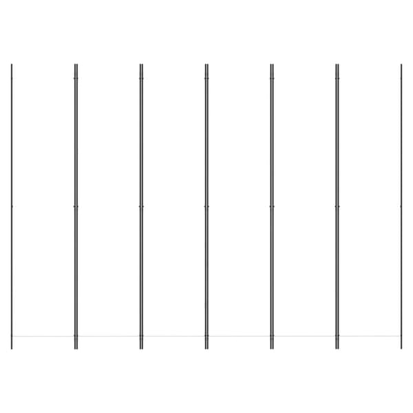 vidaXL Rumsavdelare 6 paneler vit 300x220 cm tyg Vit