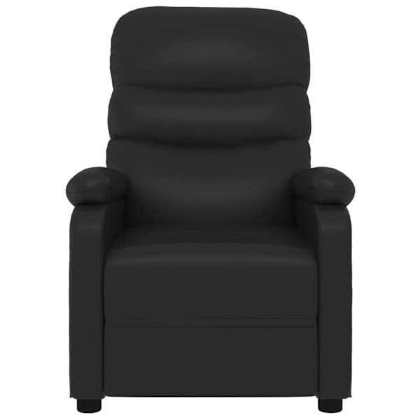 vidaXL Elektrisk reclinerfåtölj svart konstläder Svart