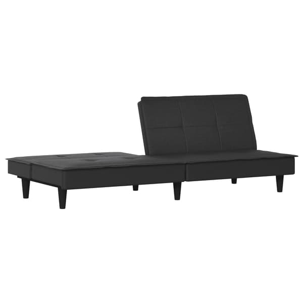 vidaXL Bäddsoffa svart tyg art