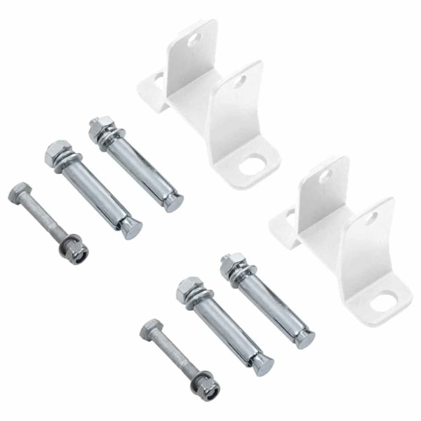vidaXL Markis med stolpar manuellt infällbar 6x3 m gräddvit Creme