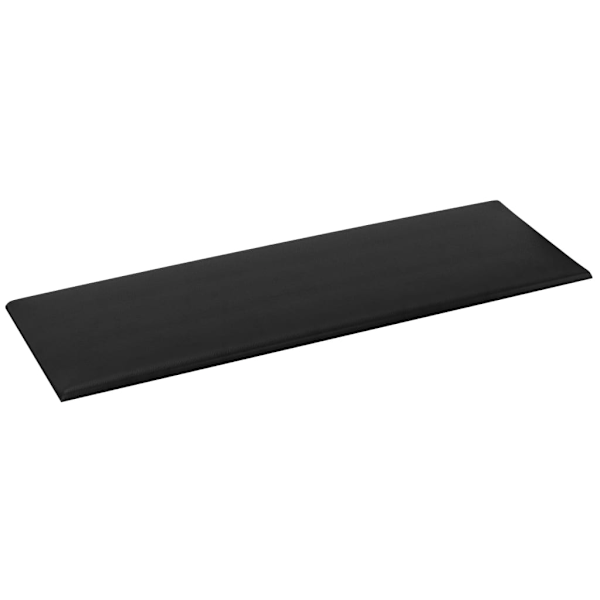 vidaXL Väggpaneler 12 st svart 90x30 cm konstläder 3,24 m² Svart