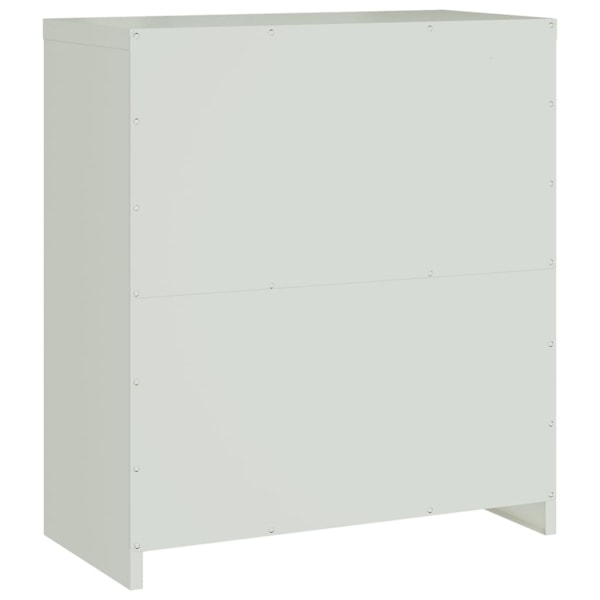 vidaXL Dokumentskåp ljusgrå 79x40x90 cm stål Grå