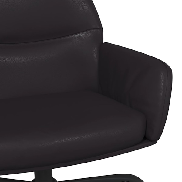 vidaXL Reclinerfåtölj svart konstläder Svart