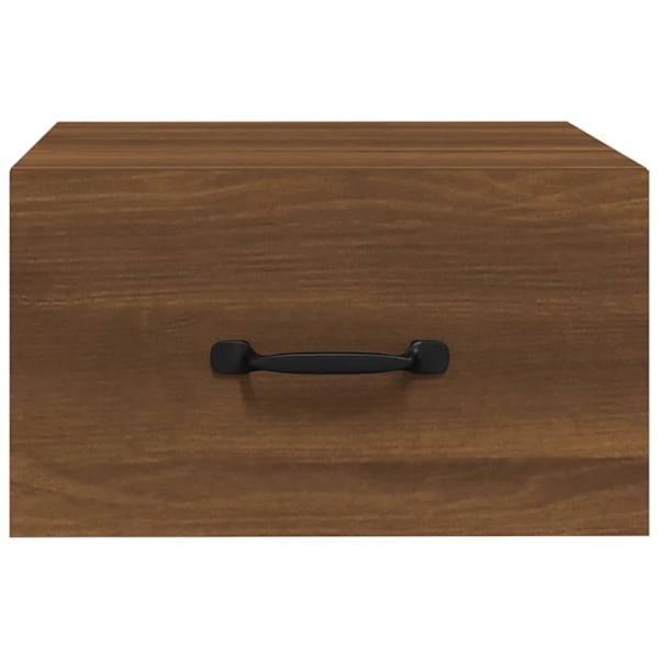 vidaXL Väggmonterade sängbord 2 st brun ek 35x35x20 cm Brun