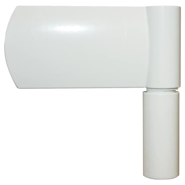 vidaXL Ytterdörr vit 100x210 cm aluminium och PVC Vit