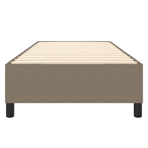 vidaXL Sängram utan madrass Taupe 90x190 cm tyg Taupe