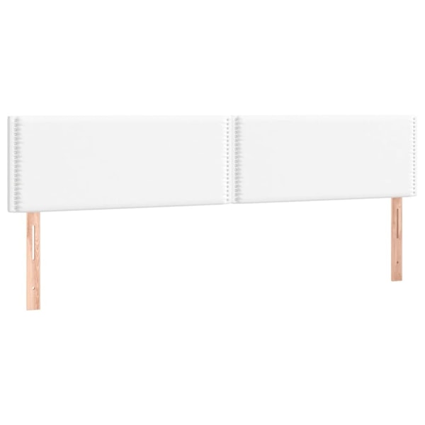 vidaXL Huvudgavlar 2 st vit 100 x 5 x 78/88 cm konstläder Vit