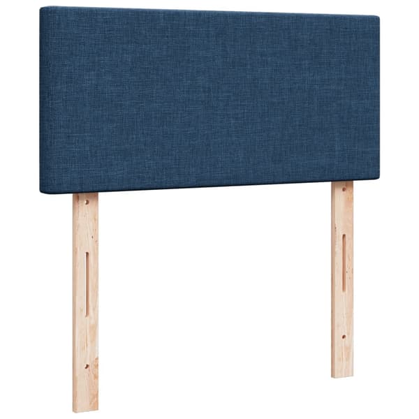 vidaXL Ramsäng med madrass blå 90x190 cm tyg Blå